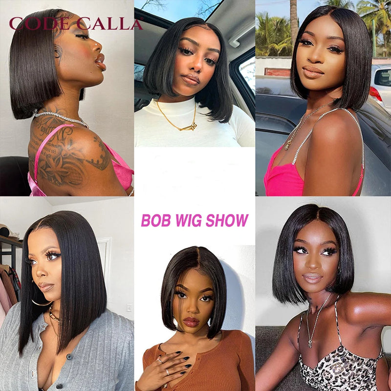 Perruque bob 4x4 | Perruque closure lace 4x4 | Perruque bob cheveux humains | Perruque droite brésilienne | Perruque bob Remy femme | Perruque pre-plucked bob | Perruque HD lace bob | Perruque brésilienne 4x4 | Perruque raie au milieu | Perruque courte droite femme