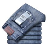 Jean homme bleu stretch | Jean droit homme business | Jean classique homme | Pantalon denim homme | Jean smart homme | Jean bleu regular fit | Jean mode homme | Jean homme printemps | Jean automne homme | Pantalon homme stretch
