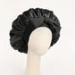 InjBonnet réglable en satin pour hommes et femmes, bonnet pour dormir, cheveux, bande lourde