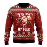 Pull de Noël bière unisexe motif moche