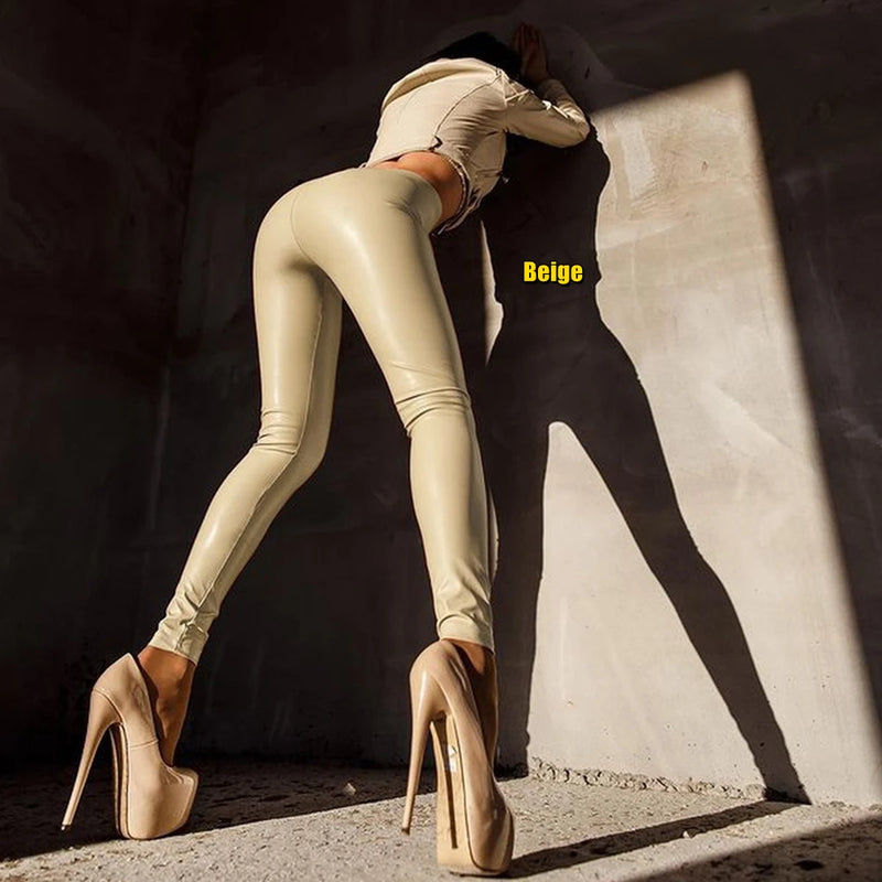 Leggings en cuir taille haute | Pantalon en cuir skinny pour femme | Leggings en cuir extensible | Pantalon en cuir FJLeather | Leggings en cuir grande taille | Pantalon en cuir coupe slim | Leggings en cuir longs pour femme | Leggings en cuir à la mode | Pantalon en cuir pour femme | Leggings skinny extensibles