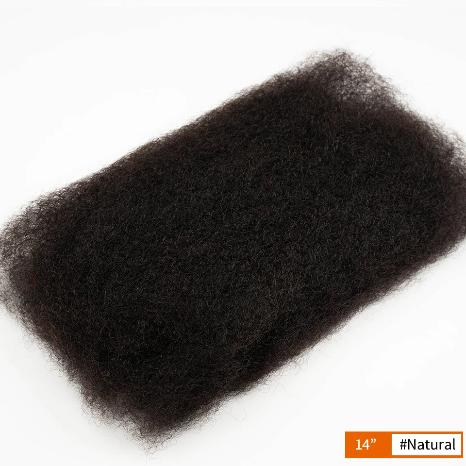 Cheveux brésiliens Remy Afro crépus bouclés en vrac cheveux humains pour tressage DreadLock 50 g/pc extensions de cheveux serrures naturelles Crochet torsion