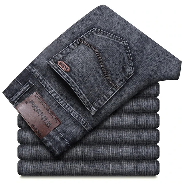 Jean homme bleu stretch | Jean droit homme business | Jean classique homme | Pantalon denim homme | Jean smart homme | Jean bleu regular fit | Jean mode homme | Jean homme printemps | Jean automne homme | Pantalon homme stretch
