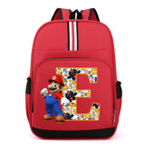 Sac à dos Super Mario | Sac Mario pour enfants | Sac à dos scolaire anime | Sac à dos lettres A-Z | Cartable garçons | Sac Mario Bros | Sac à dos dessin animé | Sac pour fournitures scolaires | Sac à dos cadeau d’anniversaire | Sac Mario pour enfants
