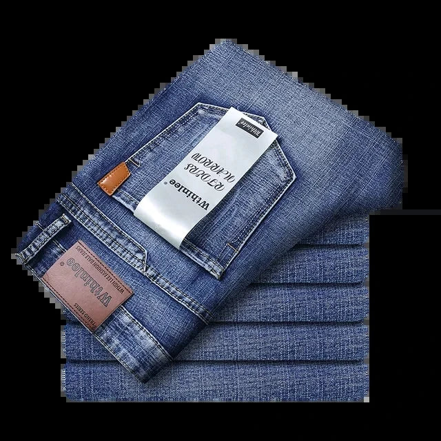 Jean homme bleu stretch | Jean droit homme business | Jean classique homme | Pantalon denim homme | Jean smart homme | Jean bleu regular fit | Jean mode homme | Jean homme printemps | Jean automne homme | Pantalon homme stretch