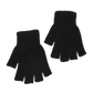 Gants de poignet en tricot sans doigts noir