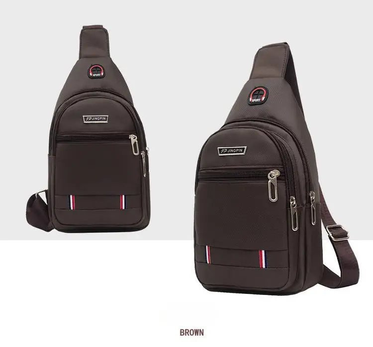 Sac de poitrine pour hommes, sac à bandoulière asymétrique, grande capacité, Sports de plein air, loisirs, mode, petit sac à bandoulière, sac à dos pour hommes