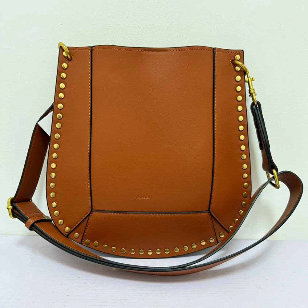 Sac à bandoulière noir riveté pour femmes, sac sous les bras, Design de luxe rétro pour dames, nouvelle collection 2025