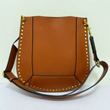 Sac à bandoulière noir riveté pour femmes, sac sous les bras, Design de luxe rétro pour dames, nouvelle collection 2025