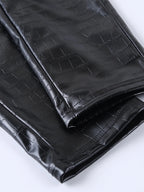 Pantalon en cuir noir taille haute pour femme | Leggings noirs en PU sexy pour femme | Pantalon en cuir style Y2K streetwear | Pantalon gothique en cuir pour femme | Pantalon PU taille haute à la mode | Pantalon en cuir sexy pour femme 2025 | Pantalon crayon en simili cuir noir | Pantalon en cuir streetwear pour femme | Leggings en cuir PU style Y2K | Pantalon en cuir style gothique décontracté