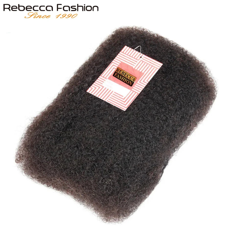 Cheveux brésiliens Remy Afro crépus bouclés en vrac cheveux humains pour tressage DreadLock 50 g/pc extensions de cheveux serrures naturelles Crochet torsion