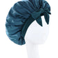 Bonnet en Satin en soie, réglable, pour dormir, avec bandeau à nouer, pour femmes et hommes