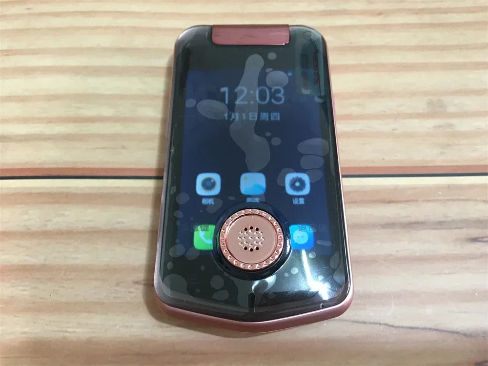 Newman-Smartphone V998 4G, téléphone portable, 3 Go de RAM, 32 Go de ROM, Dean, 3.5 pouces, façades, Core, Android 7.0, 8.0MP, 2000mAh, coque à coulisse transparente