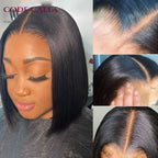 Perruque bob 4x4 | Perruque closure lace 4x4 | Perruque bob cheveux humains | Perruque droite brésilienne | Perruque bob Remy femme | Perruque pre-plucked bob | Perruque HD lace bob | Perruque brésilienne 4x4 | Perruque raie au milieu | Perruque courte droite femme