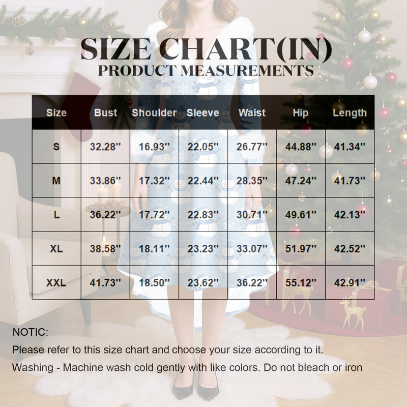Robe d’hiver de Noël femme tenue de soirée