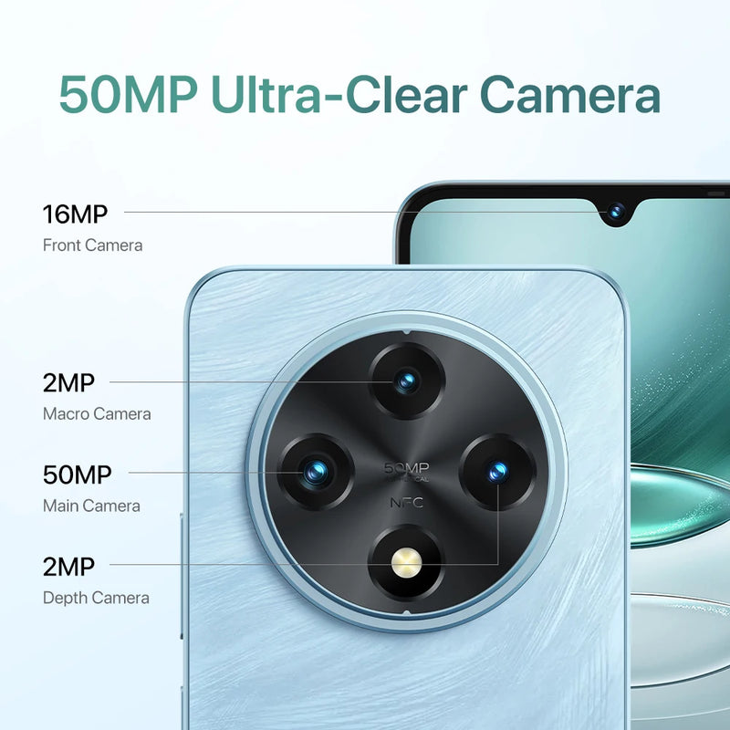 Smartphone UMIDIGI G100 | Téléphone Android 14 G100 | G100 écran 6,9" 120Hz | UMIDIGI G100 appareil photo 50MP | Téléphone G100 stockage 128 Go | UMIDIGI G100 double SIM | G100 avec support NFC | G100 batterie 6000mAh | Téléphone G100 charge rapide | Téléphone mobile UMIDIGI G100