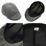 Bérets en lin pour hommes, casquette de Style britannique, chapeaux plats à la mode, classique, Vintage, Cabbie, nouvelle collection automne été 2024