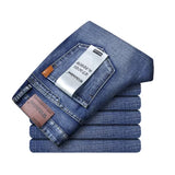 Jean homme bleu stretch | Jean droit homme business | Jean classique homme | Pantalon denim homme | Jean smart homme | Jean bleu regular fit | Jean mode homme | Jean homme printemps | Jean automne homme | Pantalon homme stretch