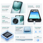Smartphone UMIDIGI G100 | Téléphone Android 14 G100 | G100 écran 6,9" 120Hz | UMIDIGI G100 appareil photo 50MP | Téléphone G100 stockage 128 Go | UMIDIGI G100 double SIM | G100 avec support NFC | G100 batterie 6000mAh | Téléphone G100 charge rapide | Téléphone mobile UMIDIGI G100