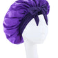 Bonnet en Satin en soie, réglable, pour dormir, avec bandeau à nouer, pour femmes et hommes