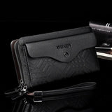 Portefeuille long homme | Grand portefeuille homme | Portefeuille luxe cartes | Portefeuille homme zippé | Sac homme porte-cartes | Pochette téléphone homme | Portefeuille élégant homme | Portefeuille multifonction | Portefeuille cuir PU homme | Portefeuille stylé homme