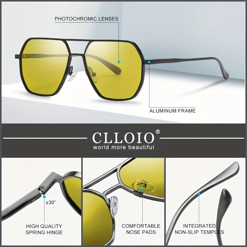 Lunettes de conduite anti-éblouissement photochromiques