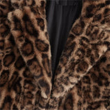 UNIZERA manteau femme veste à manches longues revers imprimé animal avec poches automne nouvelle veste manteau