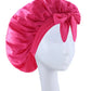 Bonnet en Satin en soie, réglable, pour dormir, avec bandeau à nouer, pour femmes et hommes