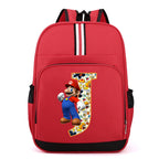 Sac à dos Super Mario | Sac Mario pour enfants | Sac à dos scolaire anime | Sac à dos lettres A-Z | Cartable garçons | Sac Mario Bros | Sac à dos dessin animé | Sac pour fournitures scolaires | Sac à dos cadeau d’anniversaire | Sac Mario pour enfants