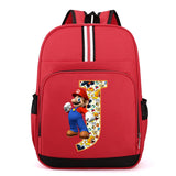 Sac à dos Super Mario | Sac Mario pour enfants | Sac à dos scolaire anime | Sac à dos lettres A-Z | Cartable garçons | Sac Mario Bros | Sac à dos dessin animé | Sac pour fournitures scolaires | Sac à dos cadeau d’anniversaire | Sac Mario pour enfants