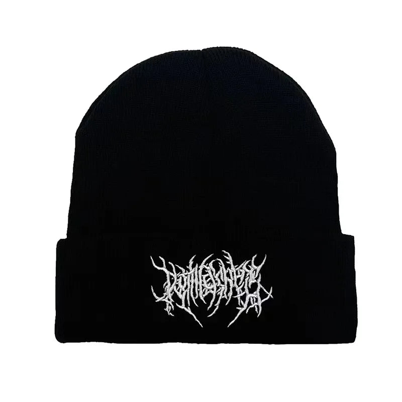 Bonnets Gothiques pour Homme et Femme, Gothique, Punk, Garde au Chaud, 100% Coton, à la Mode, Collection Hiver