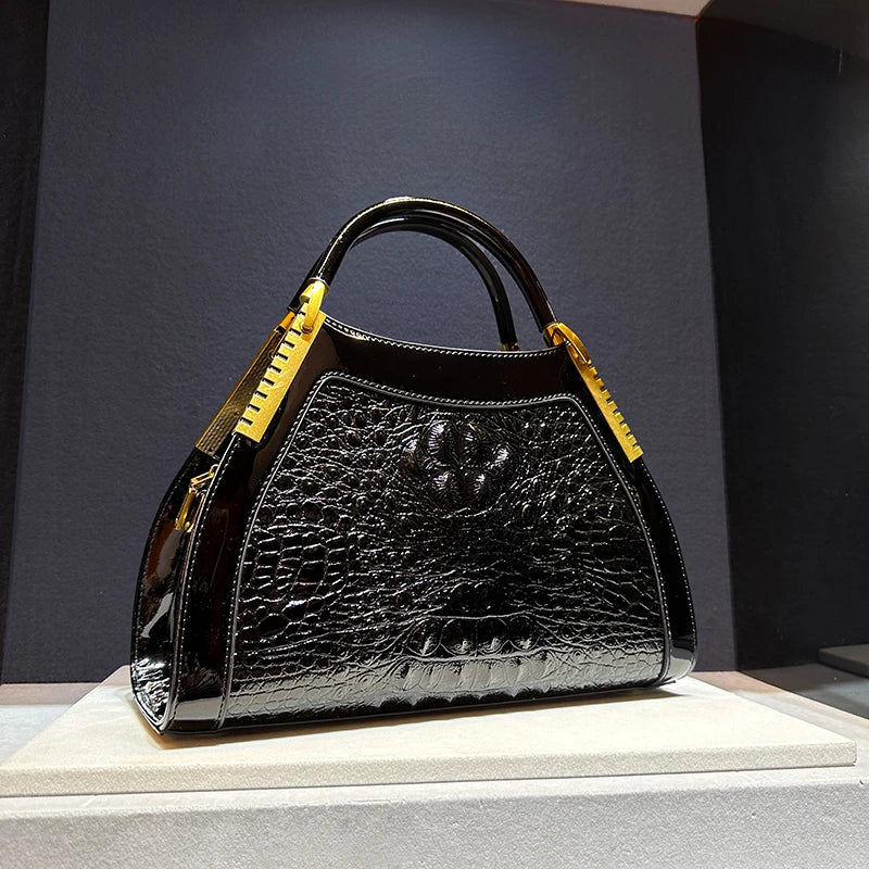 Sac à main imprimé crocodile Cirhide pour femme, Notification de marque de créateur de luxe, Haute qualité, Mode, Nouveau, Vente chaude