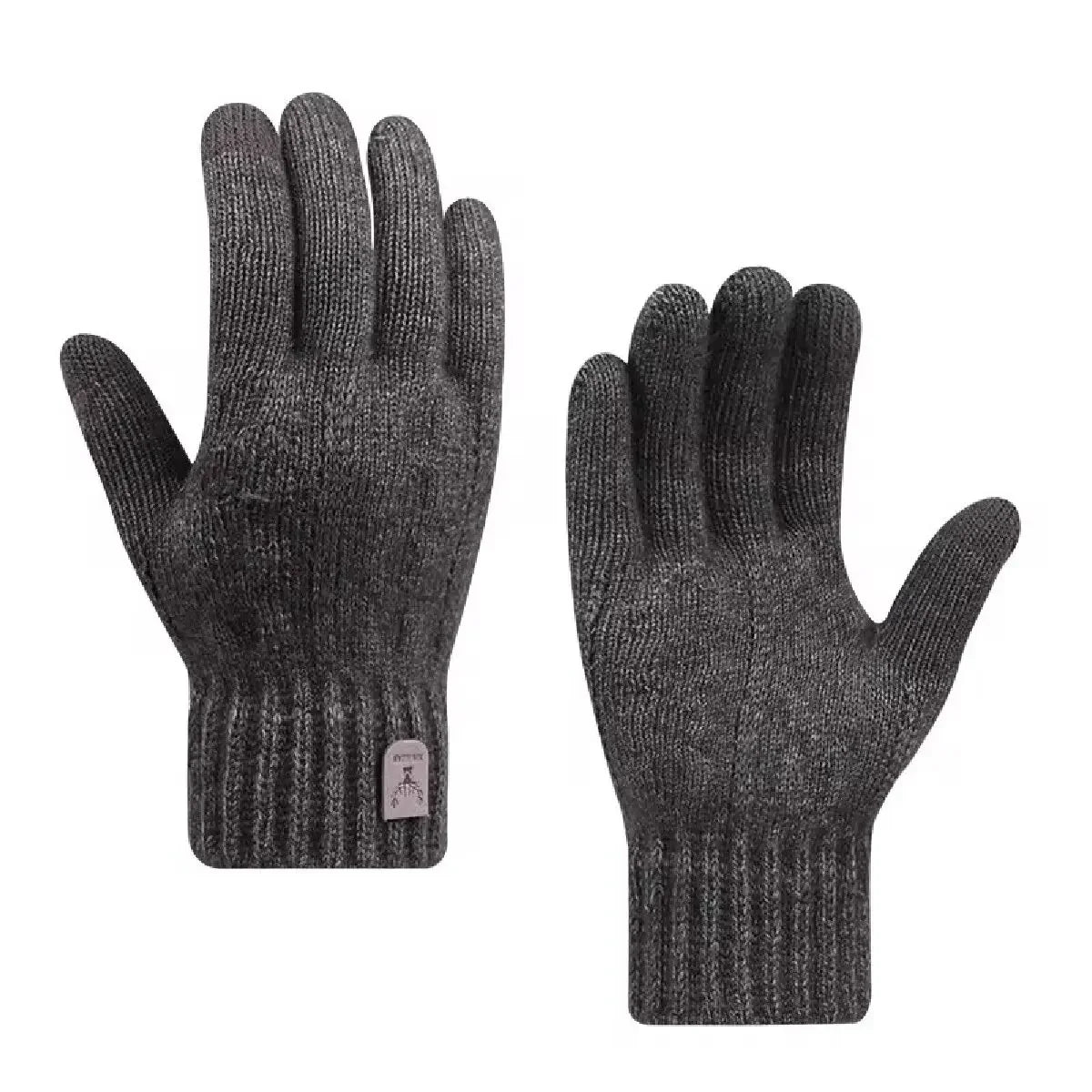 Gants chauds pour hommes écran tactile vue avant