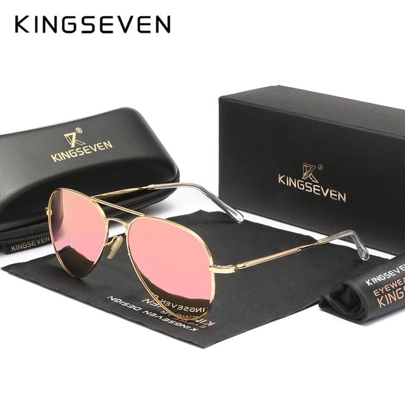 Lunettes de soleil KINGSEVEN pilote luxe