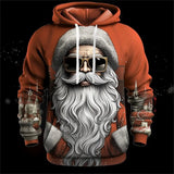 Sweat-shirt à capuche pour hommes version Noël