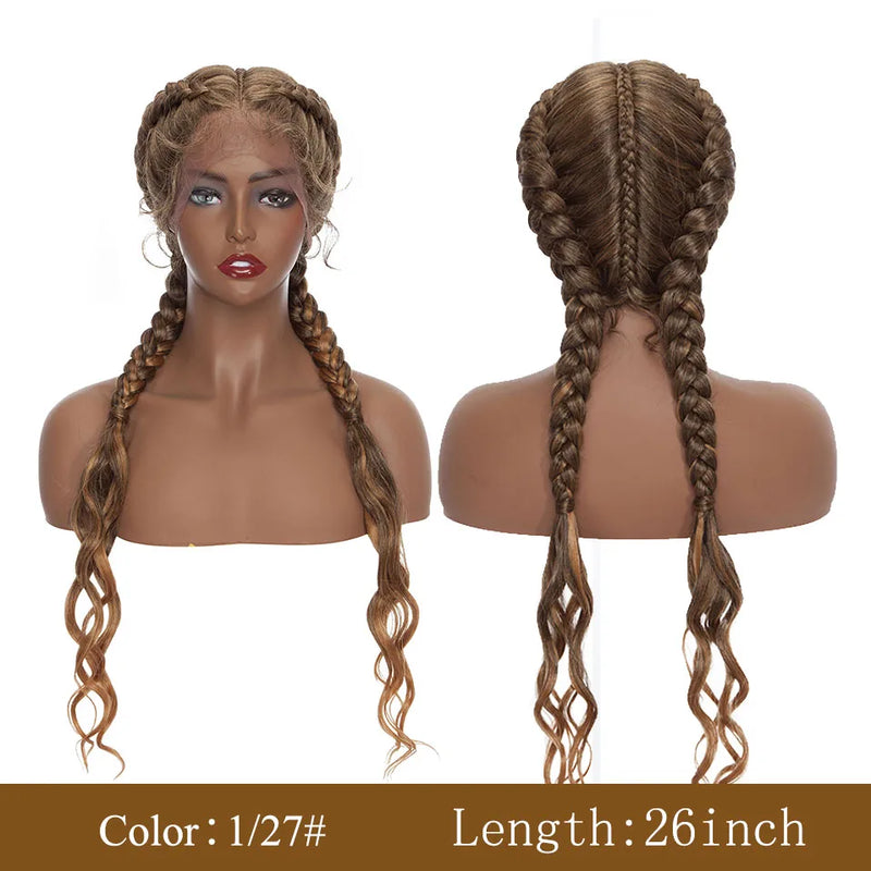 Perruque tressée My-Lady 26" | Perruque lace front tresses femme | Perruque longue noire et blonde | Perruque twist brésilienne femme | Perruque synthétique tressée 26" | Perruque américaine My-Lady | Perruque femme tresses longues | Perruque tressée noire blonde | Perruque front lace braids | Perruque brésilienne twist femme