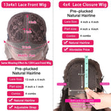 Perruque bob 4x4 | Perruque closure lace 4x4 | Perruque bob cheveux humains | Perruque droite brésilienne | Perruque bob Remy femme | Perruque pre-plucked bob | Perruque HD lace bob | Perruque brésilienne 4x4 | Perruque raie au milieu | Perruque courte droite femme