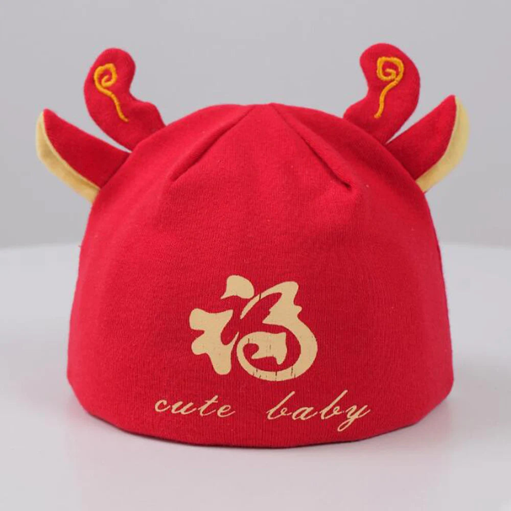 Bonnet en coton unisexe pour nouveau-né, bonnet mignon pour bébé, chapeaux de Noël pour filles et garçons, printemps, automne, hiver, nouvel an, 0 à 3 mois