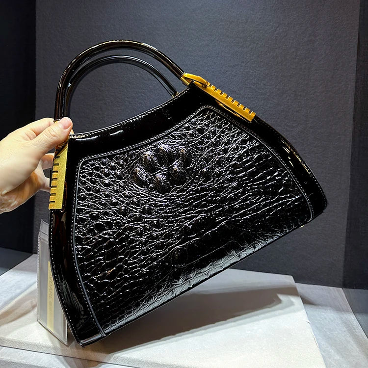 Sac à main imprimé crocodile Cirhide pour femme, Notification de marque de créateur de luxe, Haute qualité, Mode, Nouveau, Vente chaude