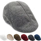 Bérets en lin pour hommes, casquette de Style britannique, chapeaux plats à la mode, classique, Vintage, Cabbie, nouvelle collection automne été 2024