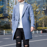 Manteau trench homme coréen | Veste homme hiver slim | Manteau long homme automne | Trench homme un bouton | Manteau élégant homme hiver | Veste coupe slim homme | Manteau homme style coréen | Trench épais homme hiver | Manteau long mode homme | Veste homme coupe moderne