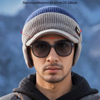 Bonnet tricoté chaud pour hommes – Couvre-tête d'hiver, protection auditive légère et chaude, adapté aux sports de plein air et aux temps froid