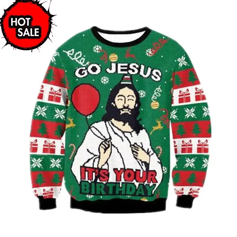 Pull de Noël drôle pour hommes version Y-Couple