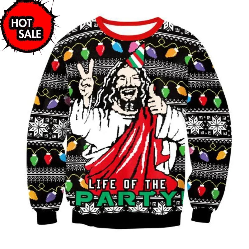 Pull de Noël drôle pour hommes motif Climax