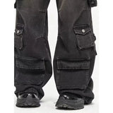 Jean cargo Y2K poches multiples | Pantalon baggy streetwear 2023 | Jean large vintage homme femme | Pantalon cargo denim oversize | Jean Y2K loose unisexe | Pantalon streetwear homme femme | Jean cargo décontracté vintage | Pantalon denim Y2K tendance | Jean ample avec poches cargo | Pantalon mode Y2K oversize