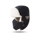 Chapeau chaud coupe-vent et froid pour hommes et femmes, automne et hiver, Protection des oreilles pour l'équitation en plein air, sac épais, chapeau de tête