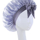 Bonnet en Satin en soie, réglable, pour dormir, avec bandeau à nouer, pour femmes et hommes