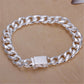 Bracelet homme argent S925 | Bracelet carré 10MM homme | Bracelet argent sterling mode | Bijou homme bracelet argent | Bracelet argent haut de gamme | Bracelet carré homme élégant | Bracelet mode homme 10MM | Bracelet argent cadeau homme | Bijou bracelet argent 925 | Bracelet homme gemme carrée