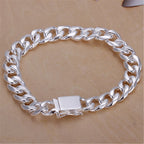 Bracelet homme argent S925 | Bracelet carré 10MM homme | Bracelet argent sterling mode | Bijou homme bracelet argent | Bracelet argent haut de gamme | Bracelet carré homme élégant | Bracelet mode homme 10MM | Bracelet argent cadeau homme | Bijou bracelet argent 925 | Bracelet homme gemme carrée