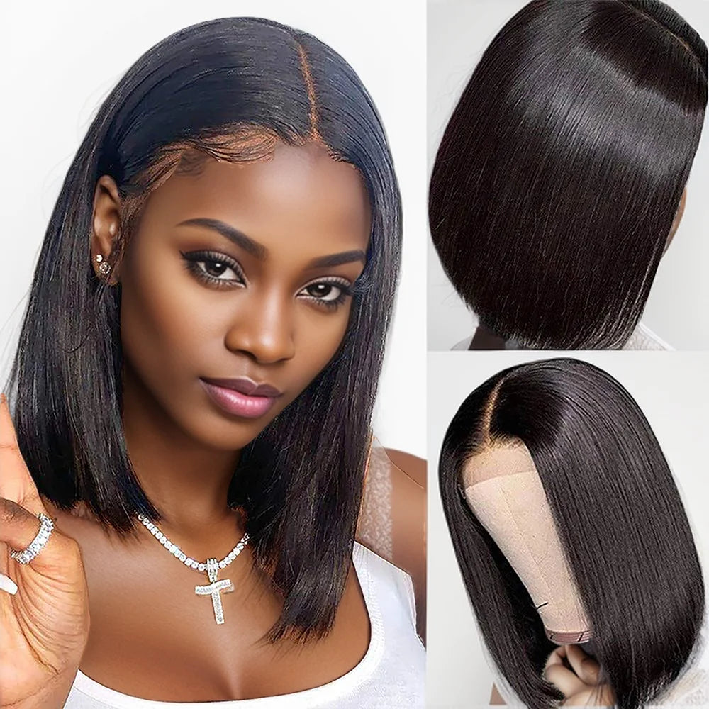 Perruque Bob 4x4 brésilienne droite | Perruque 4x4 closure Bob style | Perruque droite 4x4 brésilienne | Perruque Bob 150% densité | Perruque brésilienne Bob lisse | Perruque 4x4 cheveux droits | Perruque Bob 4x4 nœuds clairs | Perruque Bob 4x4 confortable | Perruque cheveux droits 4x4 | Perruque 4x4 closure Bob